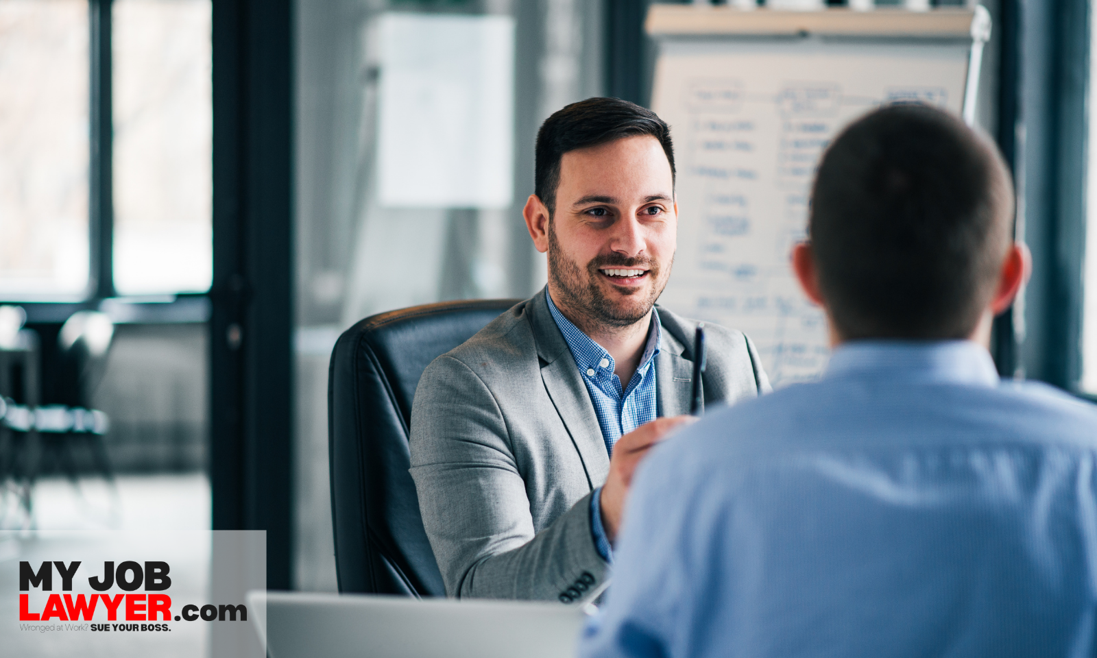 employee meeting with an attorney to discuss legal action for examples of slander in the workplace